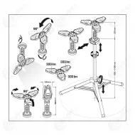 Osram LEDinspect flooder helicopter tyovalo jalustalla 4