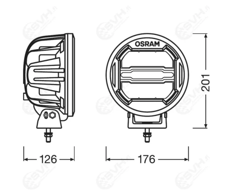 Osram LED Lisavalo MX180 CB ref 25 39 1W 3000lm 12 24V 3 kuva