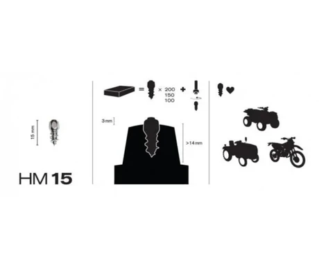 Maxi Grip HM 15 Nastasarja 15mm 150kpl kuva