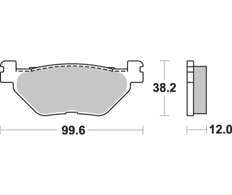 Sbs Jarrupalat Sintered Taakse kuva