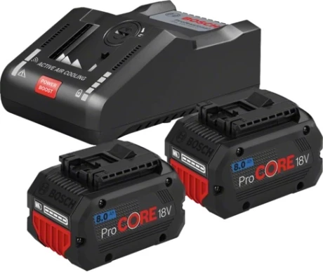 aloituspaketti 2 x procore18v 8 0ah gal 18v 160 c gcy 42 1600a016gp kuva