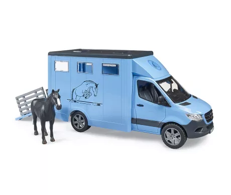Bruder 02674 MB Sprinter hevoskuljetusauto ja hevonen1 kuva