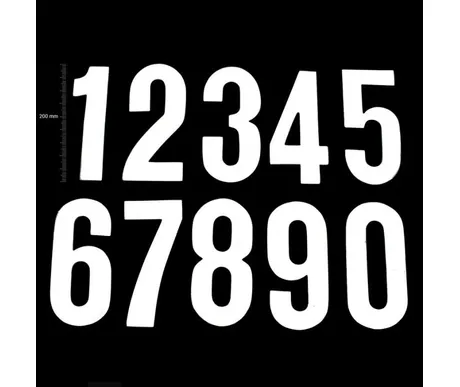 TMV Digits 200mm White '8' (20pcs) kuva