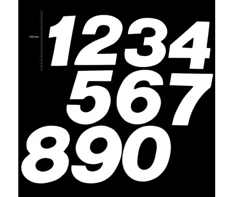 TMV MX Digits 150mm White '8' (3pcs) kuva