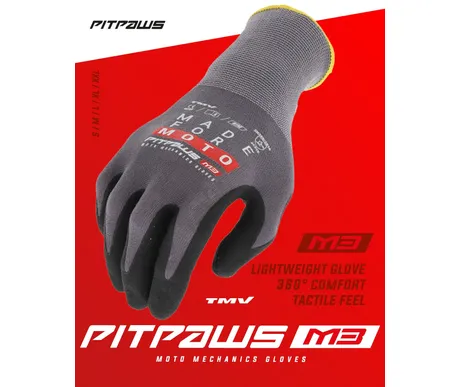 TMV Pitpaws gloves Black "Made for Moto" kuva