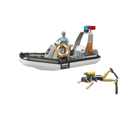 Bruder 02507 poliisi poliisivene venetraileri sukeltaja3 kuva