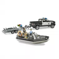 Bruder 02507 poliisi poliisivene venetraileri sukeltaja