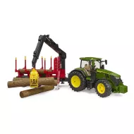 Bruder 03154 John Deere 7R 350 traktori metsavaunulla1