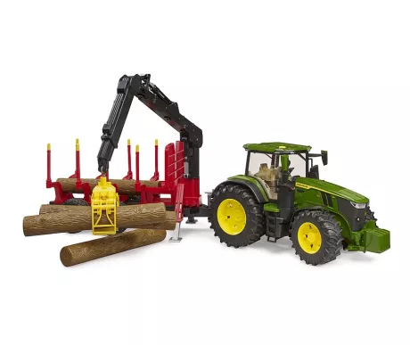 Bruder 03154 John Deere 7R 350 traktori metsavaunulla1 kuva