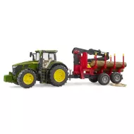 Bruder 03154 John Deere 7R 350 traktori metsavaunulla3