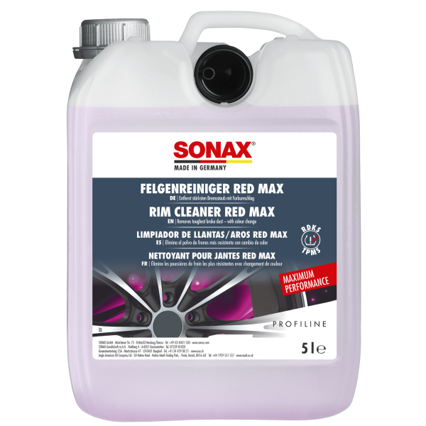 02315050 sonax profiline felgenreiniger redmax 5l kuva