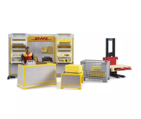 Bruder 62251 DHL konttori tarvikkeet ja hahmo kuva