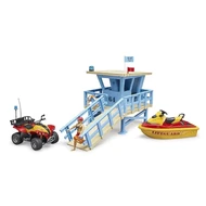 Bruder 62780 Hengenpelastustorni monkija vesiskootteri ja hahmo3