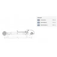 Tyontovarsi HD pikakouralla kat. 2 2 675 885 mm M30 x 35 TLC4903022KR1