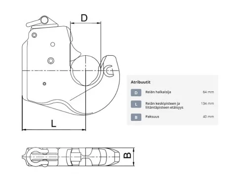 Vetovarren pikakoura hitsattava CBM kat v2. 0800066141 kuva