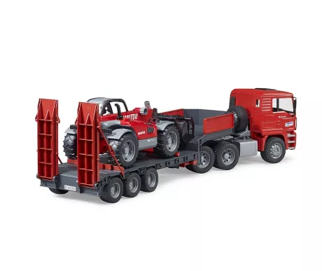 Bruder 02774 MAN TGA kuljetusrekka Manitou MLT 633 kurottajalla1 kuva
