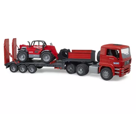 Bruder 02774 MAN TGA kuljetusrekka Manitou MLT 633 kurottajalla kuva