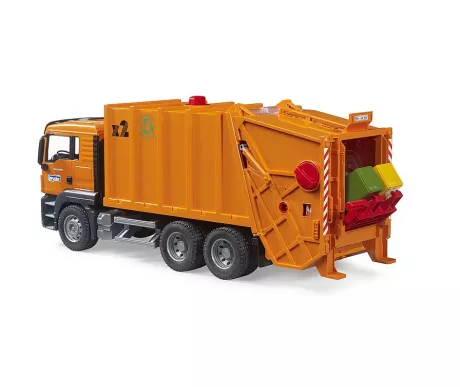 Bruder 03760 MAN TGS roska auto ja kaksi roska astiaa2 kuva