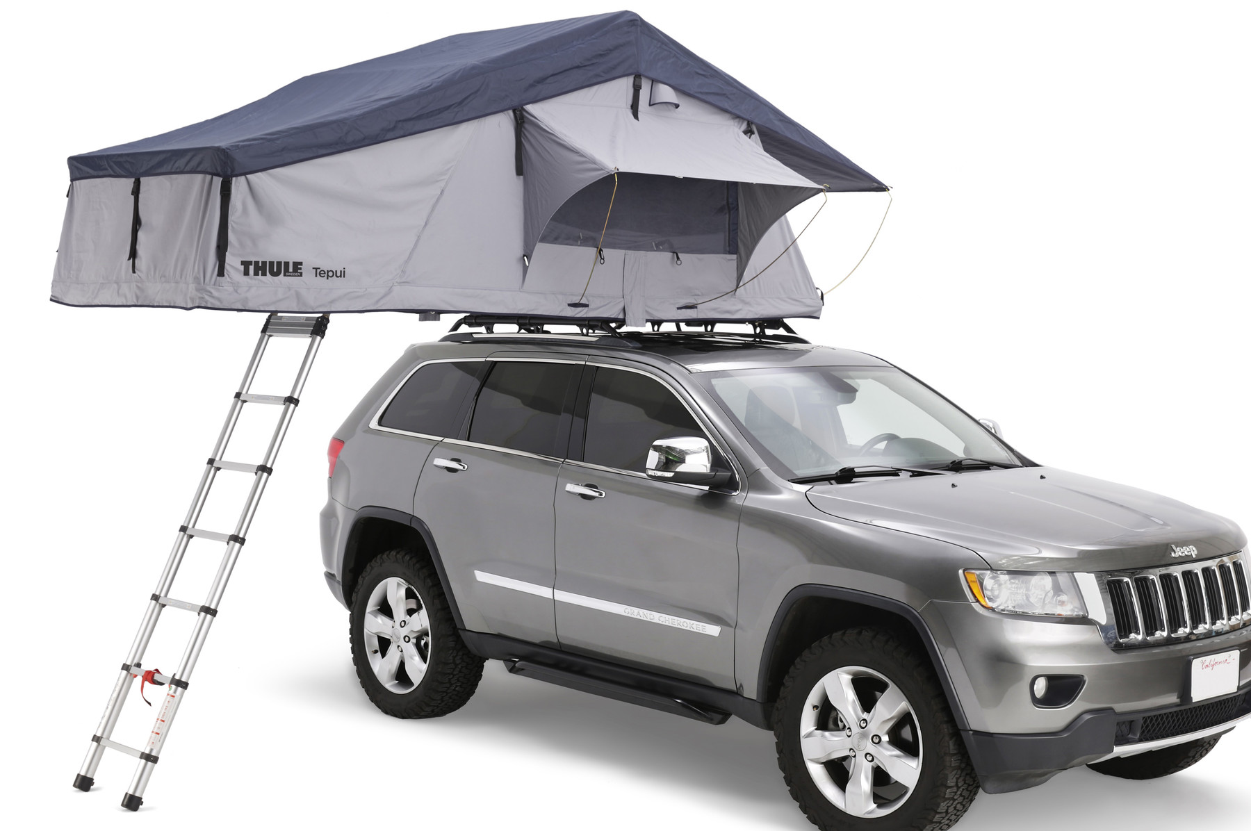 Thule Tepui Explorer Autana 4 sivuseinillä Haze Gray Kattoteltta autoon ...