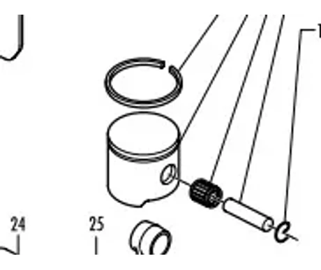 Mäntä, 44 mm, McCulloch Promac 511, Partner P511 kuva