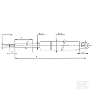 gas strut type f g td