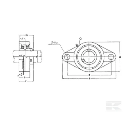 ball bearing ucfl200 td kuva