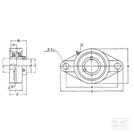ball bearing ucfl200 td
