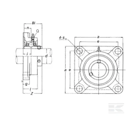 ball bearing ucf200 td kuva
