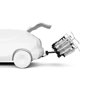 Small ThuleEasyFold3 3B Side P Tilted BikeAddon 945100 944700