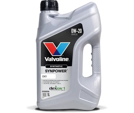 VALVOLINE SYNPOWER DX1 0W-20 MOOTTORIÖLJY 5L kuva