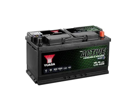 *L36-AGM YUASA ACTIVE LEISURE AGM BATTER kuva