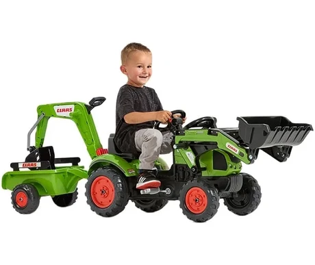 Claas polkutraktori etukuormaajalla ja peravaunulla F2040N 1 kuva