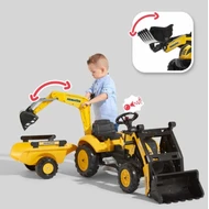 Komatsu polkutraktori etukuormaajalla ja peravaunulla F2076N 1