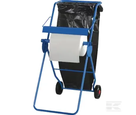 Paperirullateline, Jätesäkkitelineellä kuva