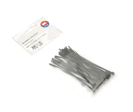 Nippuside 100 x 2,5 mm musta 25 kpl kuva