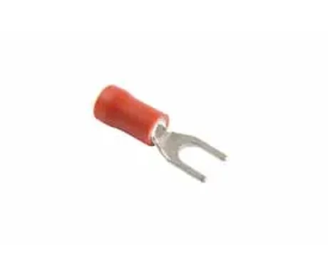 Haarukkaliitin M4 (4.3 mm) punainen 10 kpl kuva
