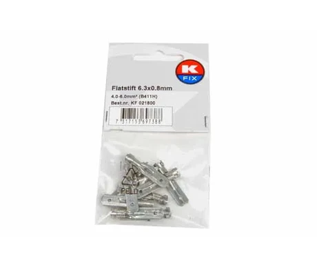 Laattapistoke 6.3 x 0.8 mm 4.0-6.0 mm, 10 kpl kuva