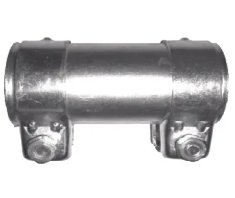 Yhdysputki klemmareilla, pituus 120 mm, sisä Ø 70 mm, galvanoitu kuva