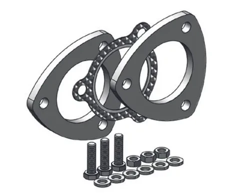 Laippasarja 3-pultilla, sisä 76 mm / 3,0" kuva