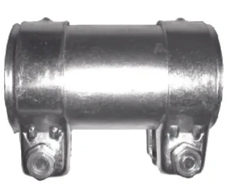 Yhdysputki klemmareilla, pituus 90 mm, sisä Ø 40 mm, galvanoitu kuva