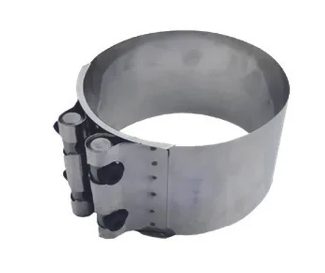 Pakoputken klemmari, leveä, Sisä Ø 152 mm, galvanoitu kuva