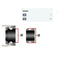 Camlock tyyppi C 3 letkuliitin 60 mm polypropeeni
