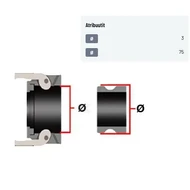 Camlock tyyppi C 3 letkuliitin polyprop
