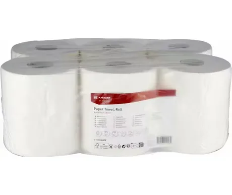 Paperipyyhe, valkoinen rulla, 21cm x 125 m kuva