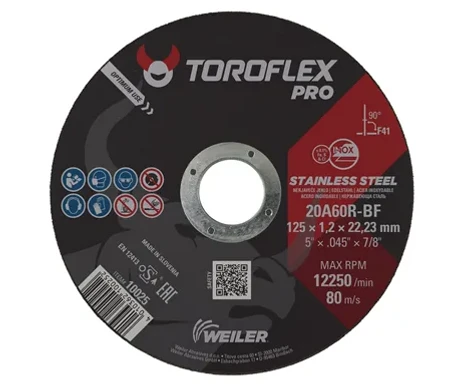 Katkaisulaikka TOROFLEX PRO INOX T41-125x1,0x22,23 mm kuva