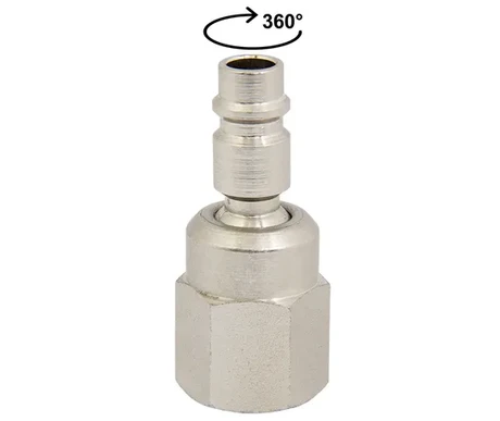 Paineilmaliitin nivelellä3/8" naaras 360° kuva