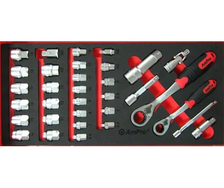 Hylsytyökalut 1/4" 3/8" 33-osaa kuva