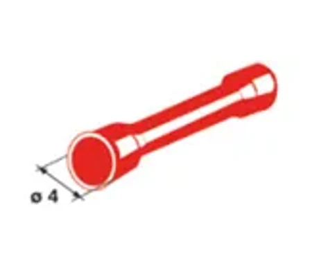 Jatkoliitin punainen 4 mm, 25 kpl kuva