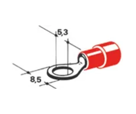 Lenkkiliitin punainen 5,3 mm, 25 kpl kuva