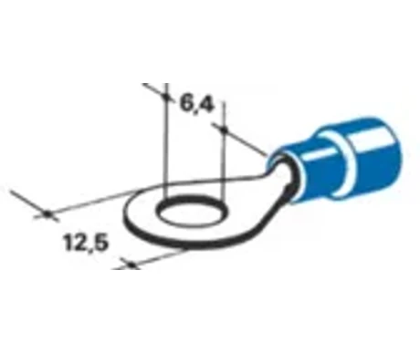Lenkkiliitin sininen 6,4mm, 25 kpl kuva